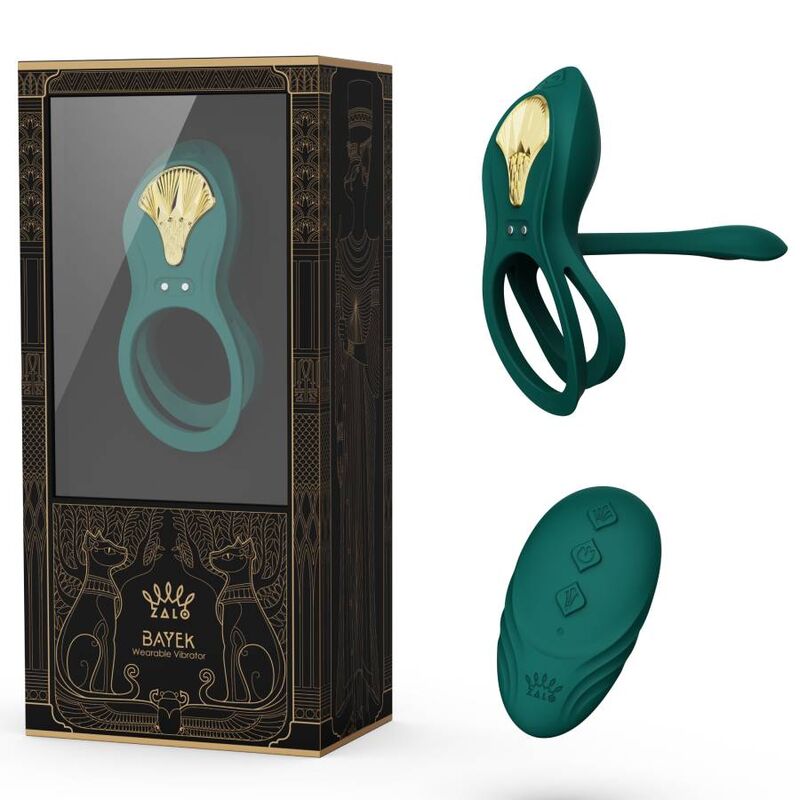 Zolo - Bayek Anillo Vibrador Control Remoto Parejas Verde