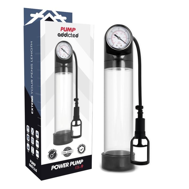 Pump Addicted - Bomba Erección Rx9 Transparente