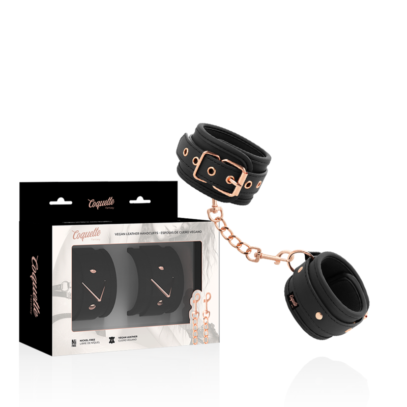 Coquette Chic Desire - Fantasy Esposas Para Manos Cuero Vegano Con Forro De Neopreno