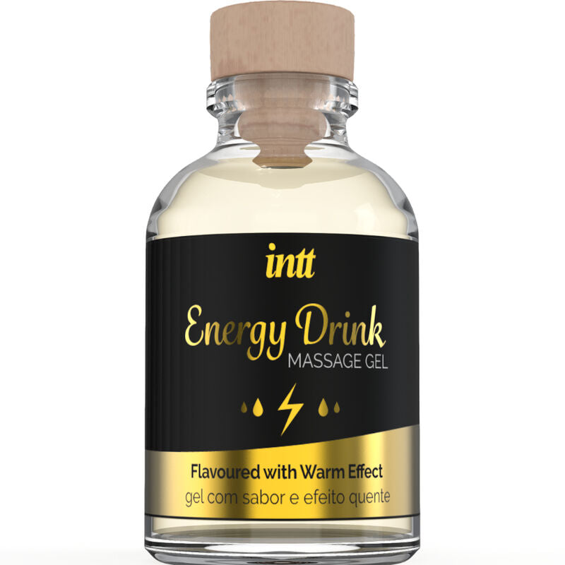 Intt Massage & Oral Sex - Gel De Masaje Con Sabor A Bebida Energetíca Y Efecto Calor
