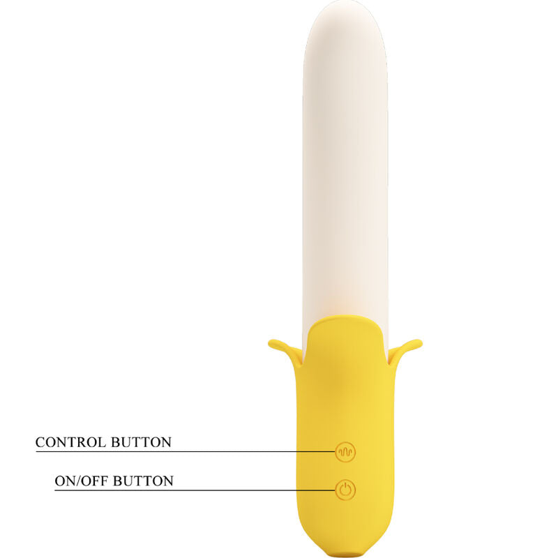 Pretty Love - Banana Geek Super Power 7 Vibraciones Up&Down Silicona Negro