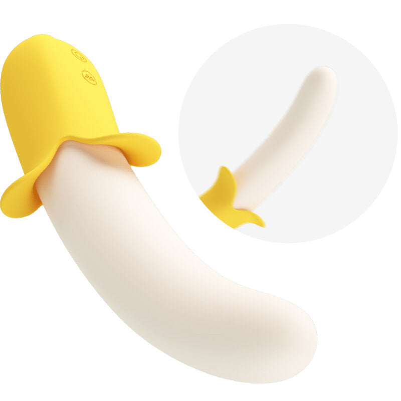 Pretty Love - Banana Geek Super Power 7 Vibraciones Up&Down Silicona Negro