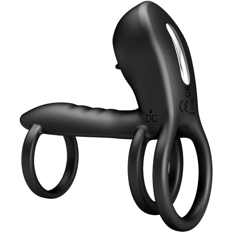 Masturbador  Pretty Love  Jammy Funda De Pene 12 Vibraciones Con Lengua Recargable Silicona