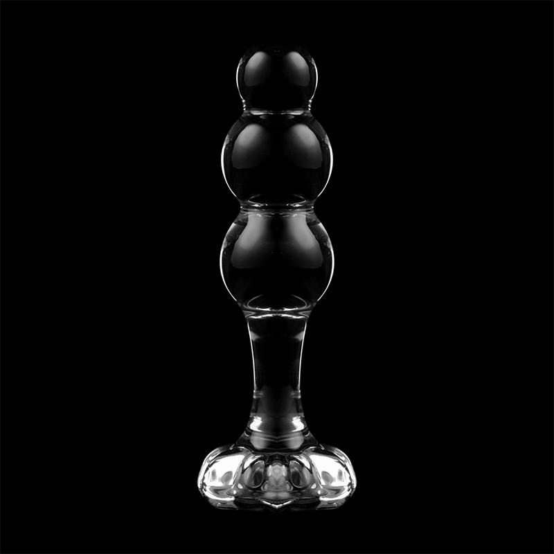 Plug Cristal  Nebula Series By Ibiza - Modelo 1  Borosilicato 10.7 X 3 Cm Transparente