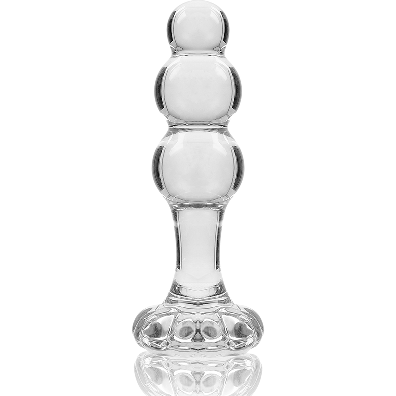 Plug Cristal  Nebula Series By Ibiza - Modelo 1  Borosilicato 10.7 X 3 Cm Transparente