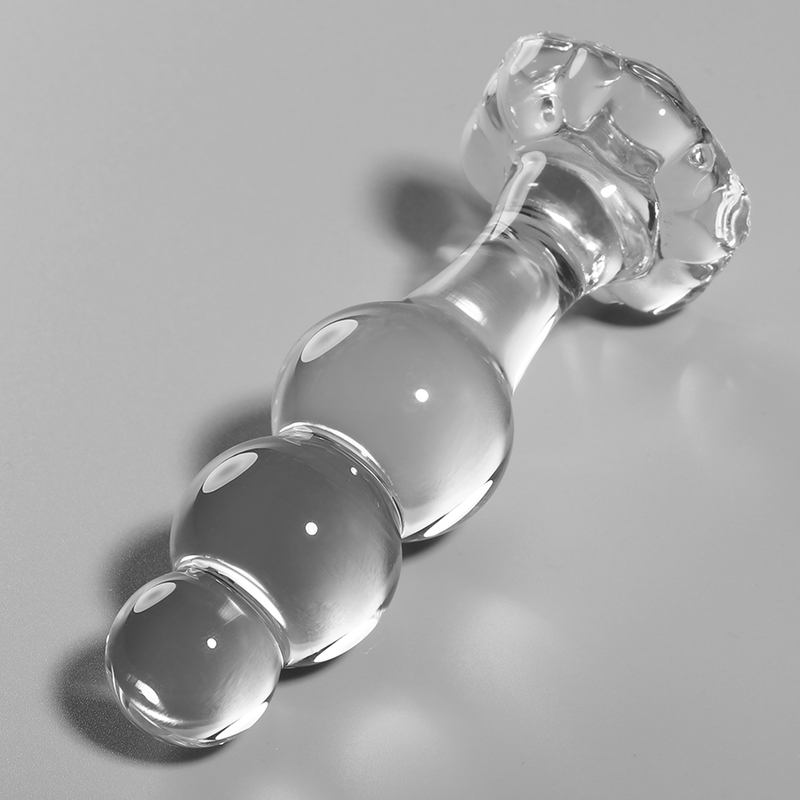 Plug Cristal  Nebula Series By Ibiza - Modelo 1  Borosilicato 10.7 X 3 Cm Transparente