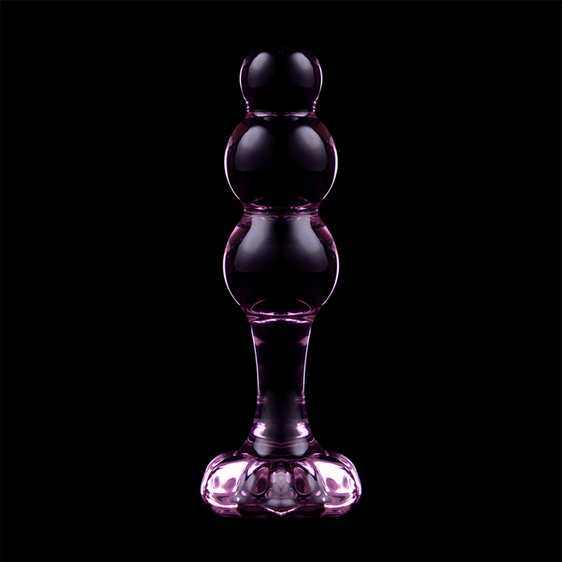 Plug Cristal Nebula Series By Ibiza - Modelo 1  Borosilicato 10.7 X 3 Cm Rosa