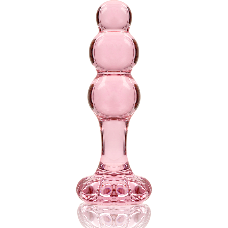 Plug Cristal Nebula Series By Ibiza - Modelo 1  Borosilicato 10.7 X 3 Cm Rosa