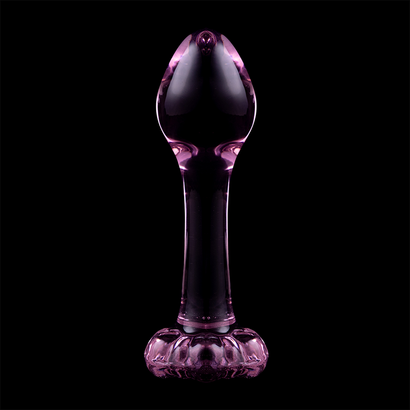Plug Cristal Nebula Series By Ibiza - Modelo 2  Borosilicato 11 X 3.5 Cm Rosa