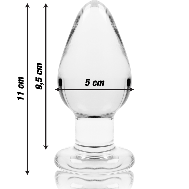 Plug Cristal Nebula Series By Ibiza - Modelo 3  Borosilicato 11 X 5 Cm Transparente