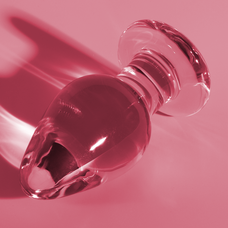 Plug Cristal Nebula Series By Ibiza - Modelo 3  Borosilicato 11 X 5 Cm Rosa