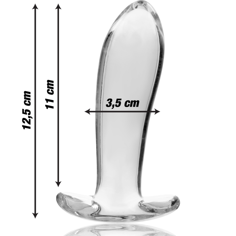 Plug Cristal Nebula Series By Ibiza - Modelo 5  Borosilicato 12.5 X 3.5 Cm Transparente