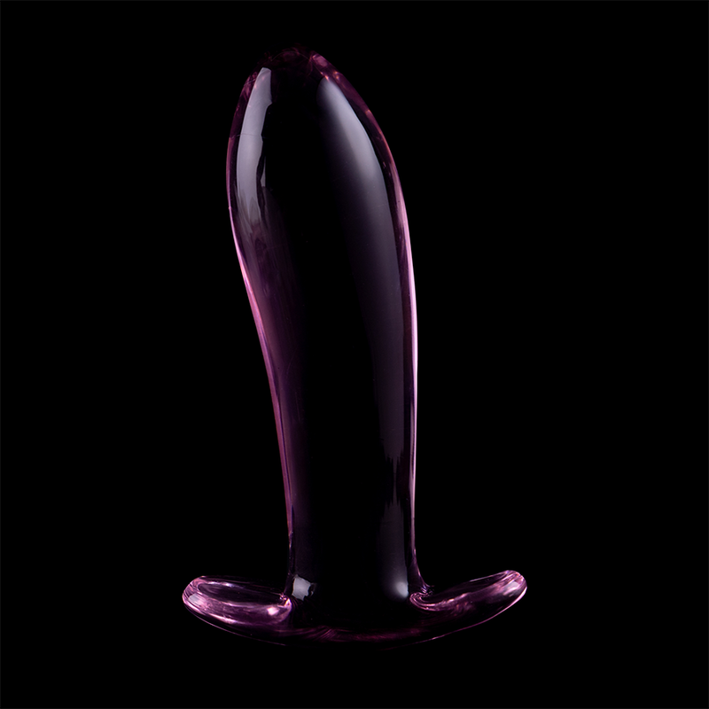 Plug Cristal Nebula Series By Ibiza - Modelo 5  Borosilicato 12.5 X 3.5 Cm Rosa