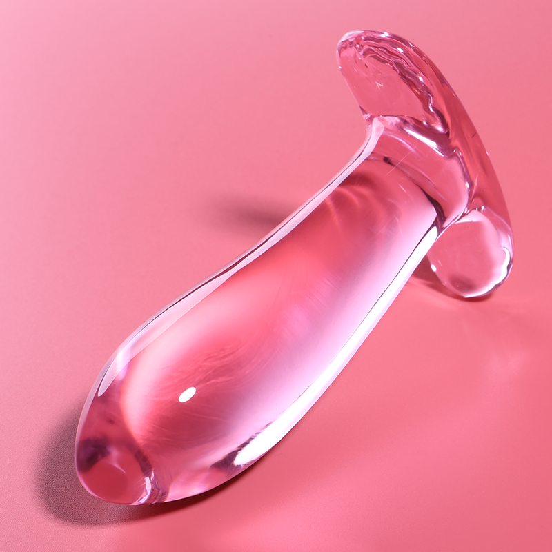Plug Cristal Nebula Series By Ibiza - Modelo 5  Borosilicato 12.5 X 3.5 Cm Rosa
