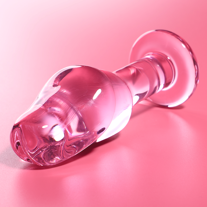 Nebula Series By Ibiza - Modelo 6 Plug Cristal Rosa 12.5 Cm -o- 4 Cm