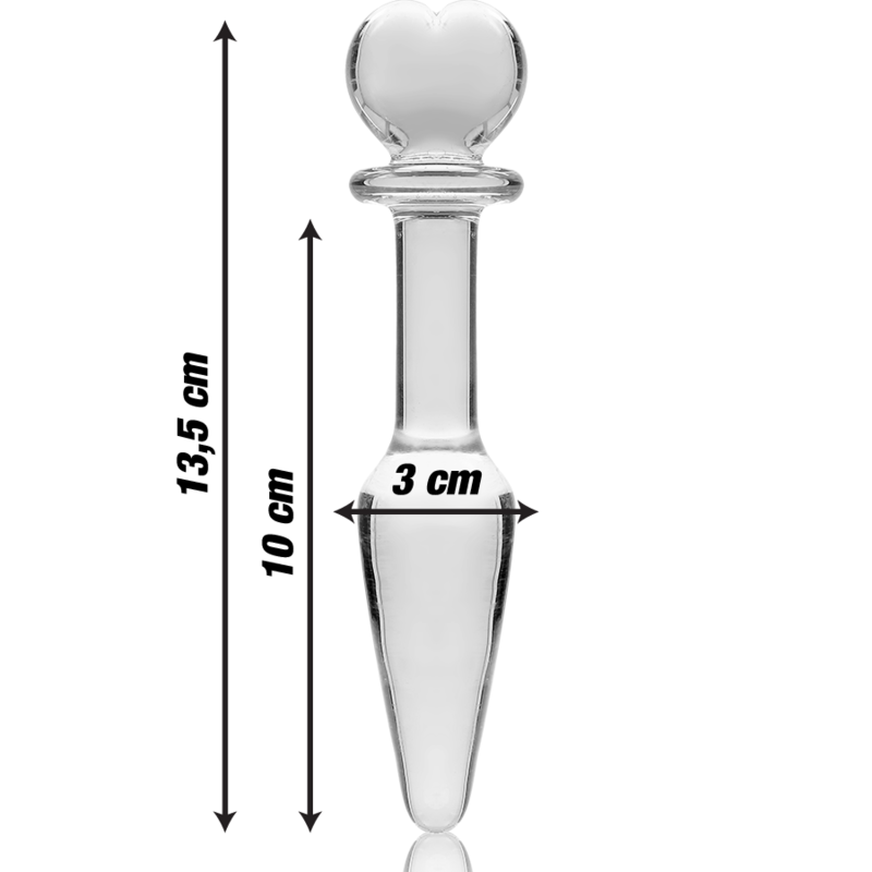 Plug Cristal Nebula Series By Ibiza - Modelo 7  Borosilicato 13.5 X 3 Cm Transparente