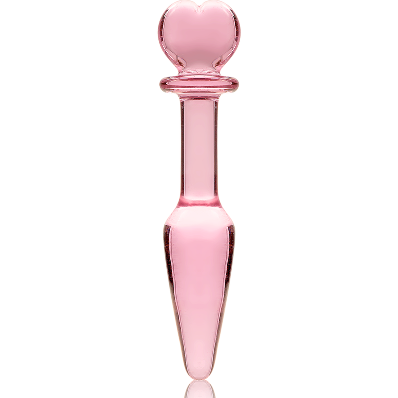 Plug Cristal Nebula Series By Ibiza - Modelo 7  Borosilicato 13.5 X 3 Cm Rosa