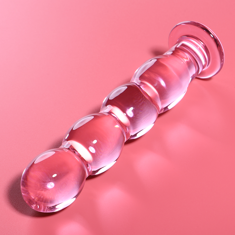 Dildo Cristal Nebula Series By Ibiza - Modelo 10 Borosilicato 16.5 X 3.5 Cm Rosa