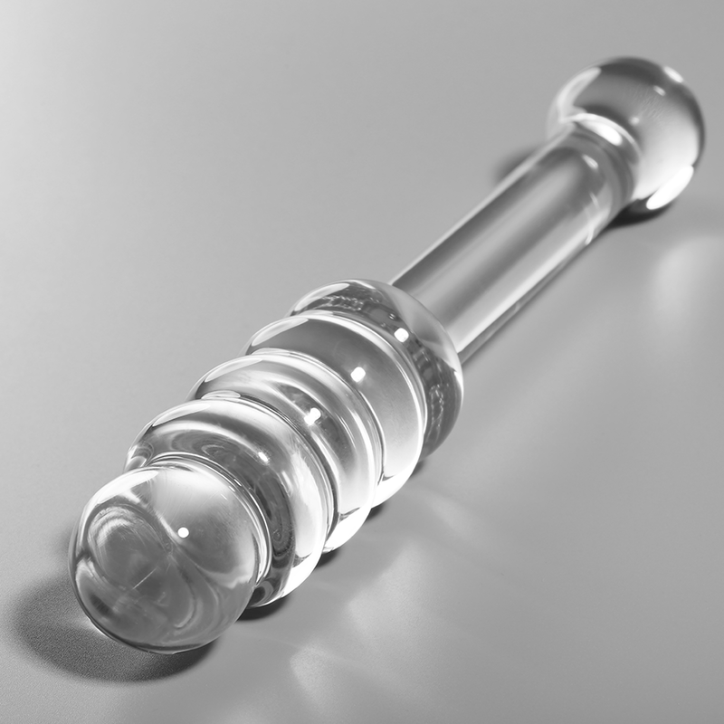 Dildo Nebula Series By Ibiza Modelo 20 Cristal Borosilicato 20.5 X 3 Cm Transparente