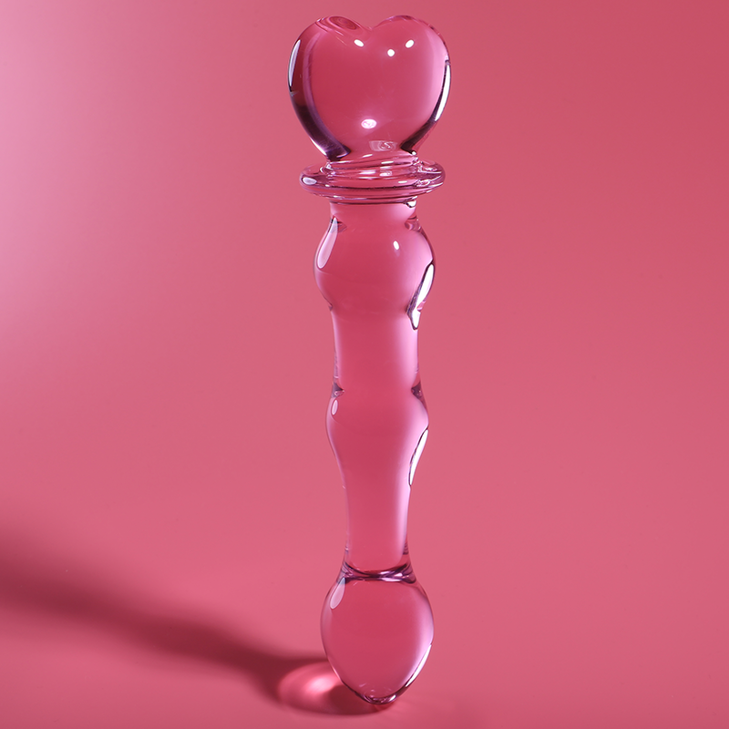Dildo Nebula Series By Ibiza  Modelo 21 Cristal Borosilicato 20.5 X 3.5 Cm Rosa