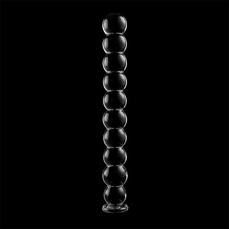 Dildo Nebula Series By Ibiz Modelo 22  Cristal Borosilicato 21.5 X 2.5 Cm Transparente