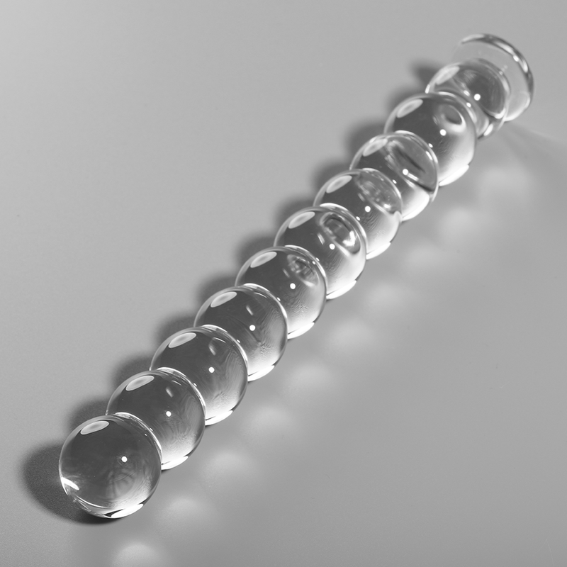 Dildo Nebula Series By Ibiz Modelo 22  Cristal Borosilicato 21.5 X 2.5 Cm Transparente