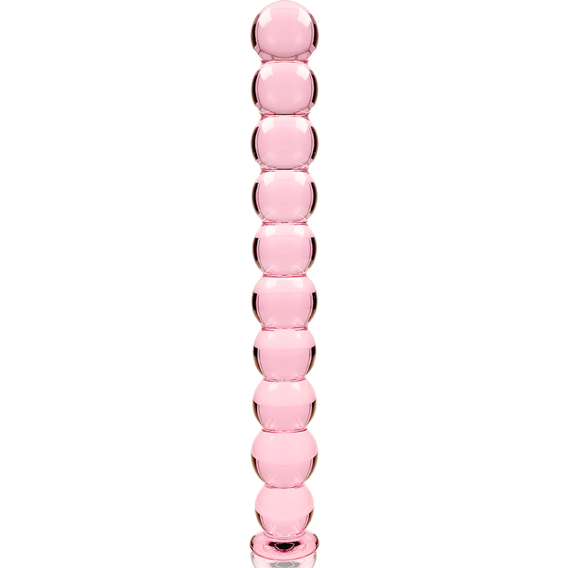 Dildo  Nebula Series By Ibiza  Modelo 22 Cristal Borosilicato 21.5 X 2.5 Cm Rosa