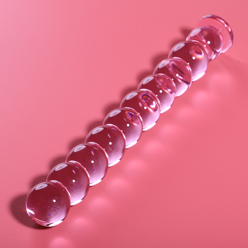 Dildo  Nebula Series By Ibiza  Modelo 22 Cristal Borosilicato 21.5 X 2.5 Cm Rosa