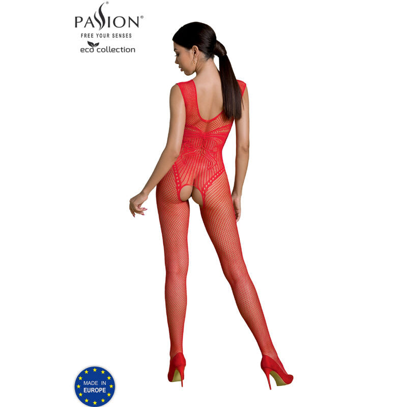 Passion - Eco Collection Bodystocking Eco Bs003 Rojo