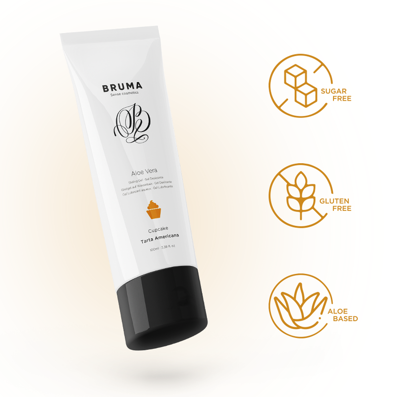 Gel Deslizante  Bruma Con Aloe Vera Sabor A Tarta Americana 100 Ml
