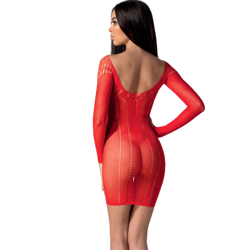 Passion - Bs101 Bodystocking Rojo Talla Unica