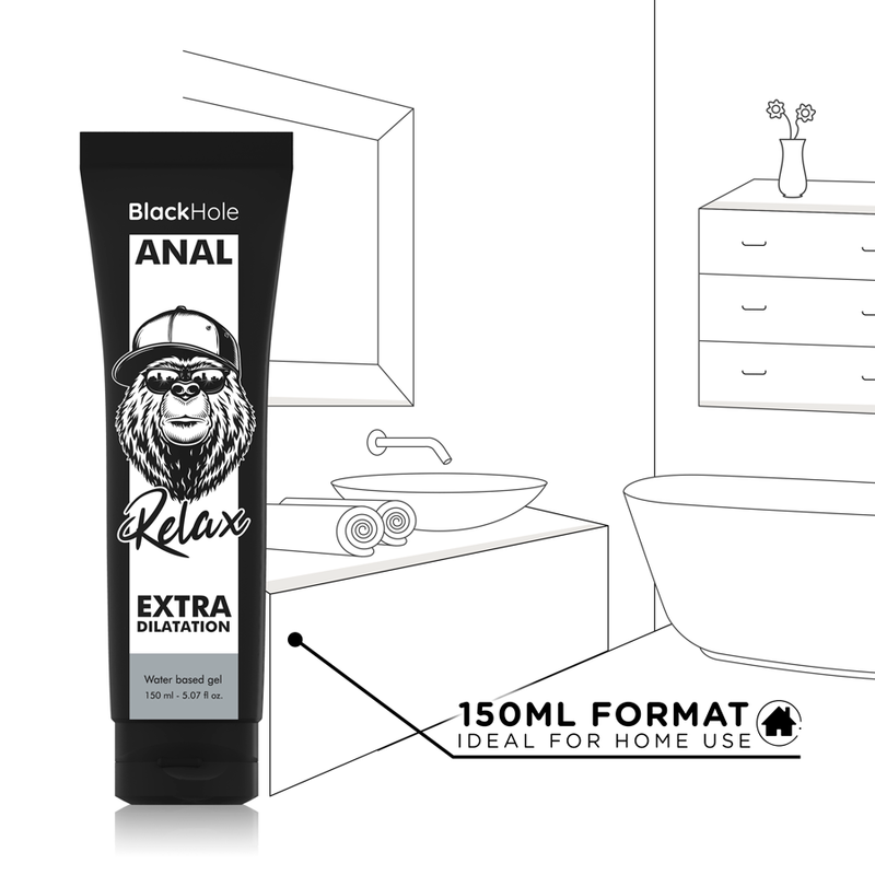 Black Hole - Gel Base Agua Dilatacion Anal 150 Ml