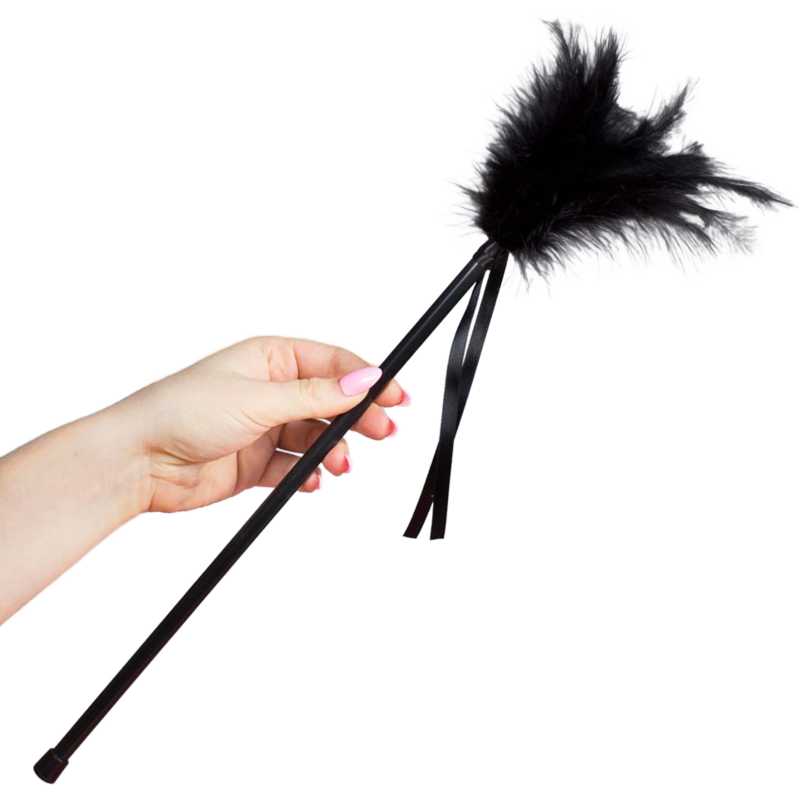 Secretplay - Plumero Plumas Negro 40 Cm
