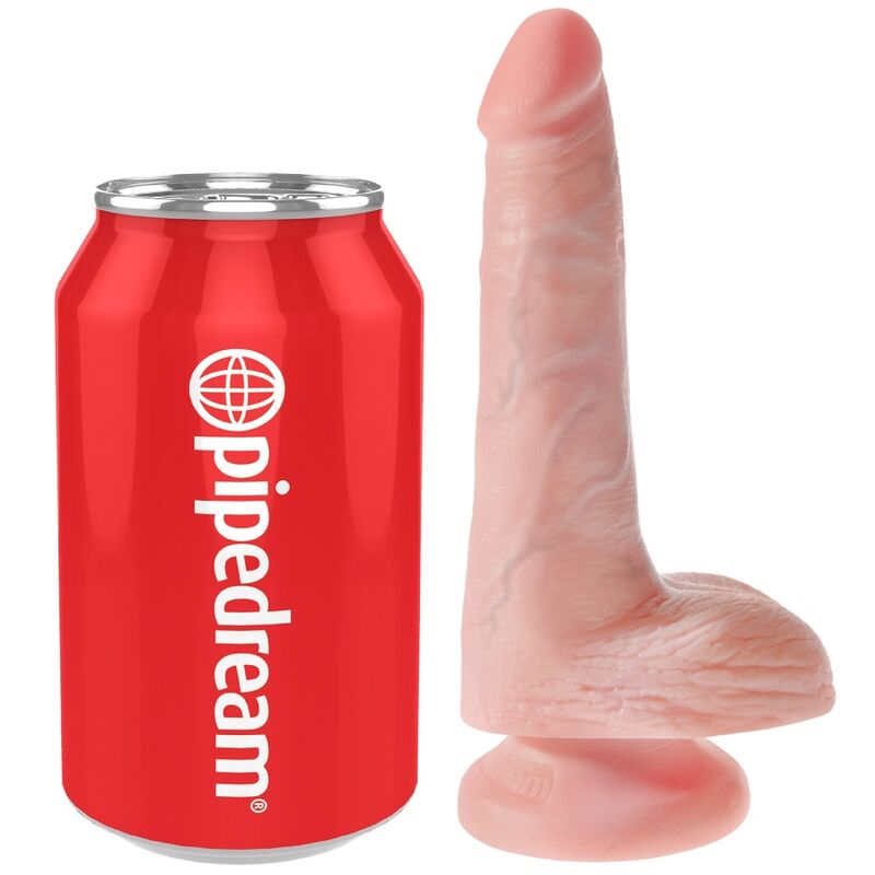 King Cock - Pene Realistico Con Testiculos 13.5 Cm Natural
