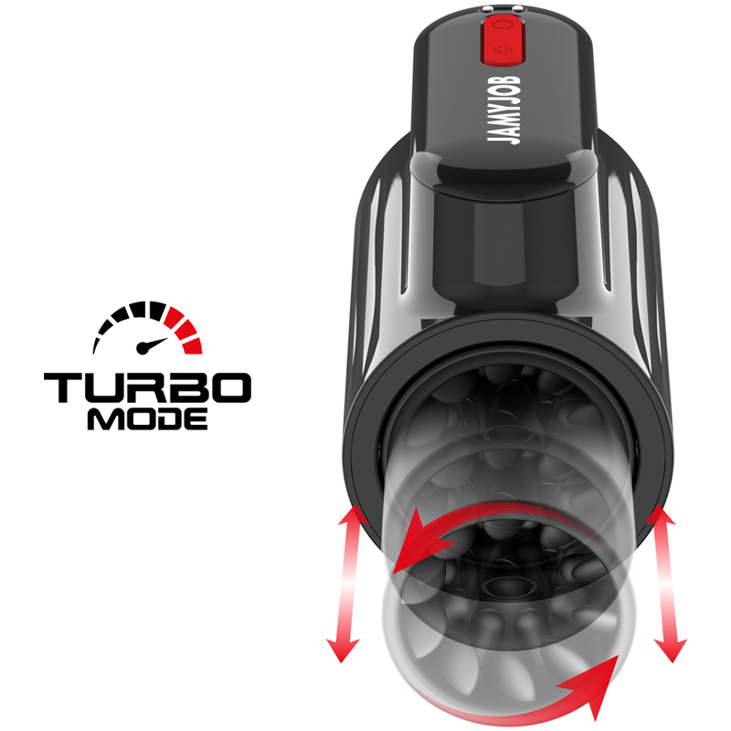 Jamyjob - Vortex Masturbador Turbo Con Empuje Y Rotación 360 Up And Down