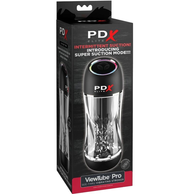 Pdx Elite - Masturbador Stroker Viewtube Pro Vibrador Transparente