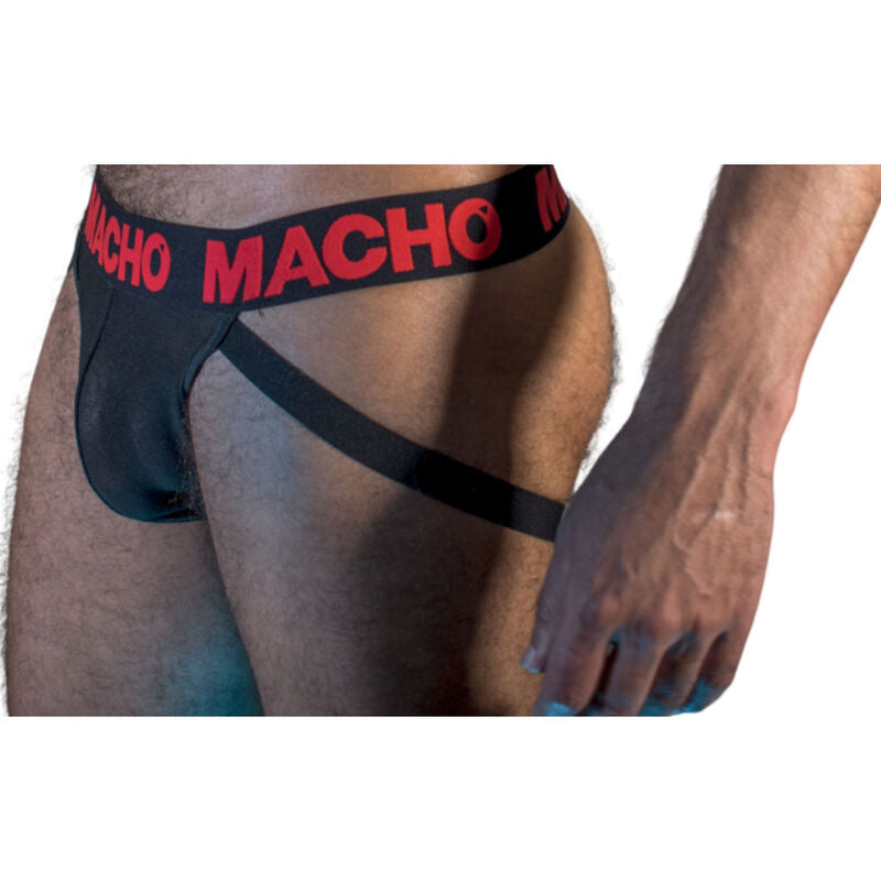 Macho - Mx26x2 Jock Negro/Rojo S