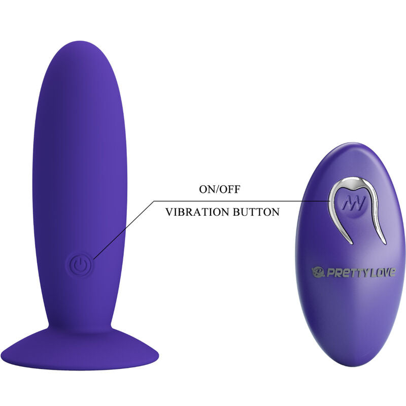 Pretty Love  Youth Plug Anal Vibrador Control Remoto Violeta