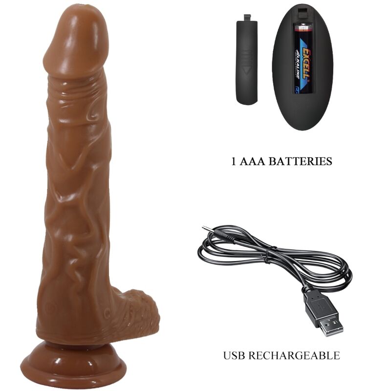 Baile  Bodach Vibrador Realista Con Ventosa Control Remoto