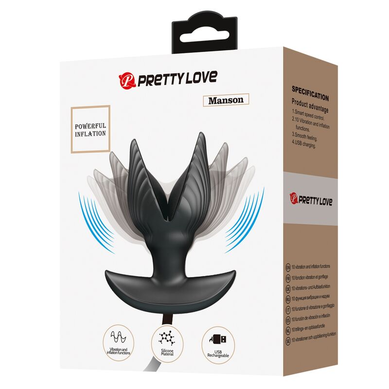 Pretty Love  Plug Anal Inflable &#38; Recargable