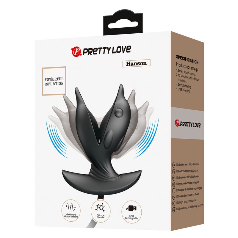 Pretty Love  Plug Anal Delfin Inflable &#38; Recargable