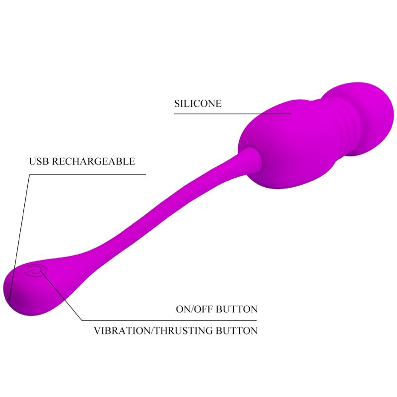 Pretty Love - Callie Huevo Vibrador Recargable Morado