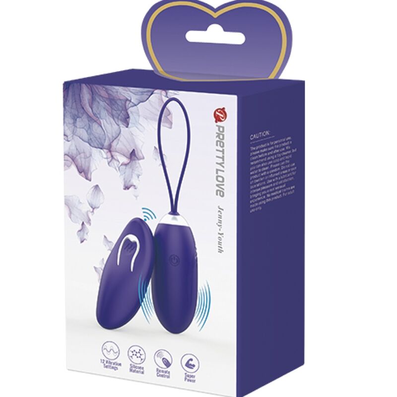 Pretty Love - Jenny Youth Huevo Vibrador Control Remoto Violeta