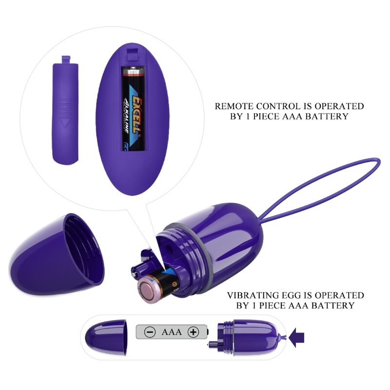 Huevo Vibrador Pretty Love  Selkie Youth Mini  Control Remoto Violeta