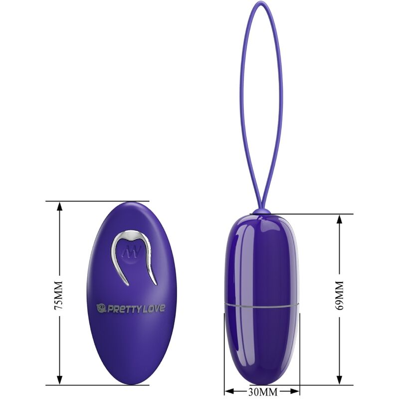 Huevo Vibrador Pretty Love  Selkie Youth Mini  Control Remoto Violeta
