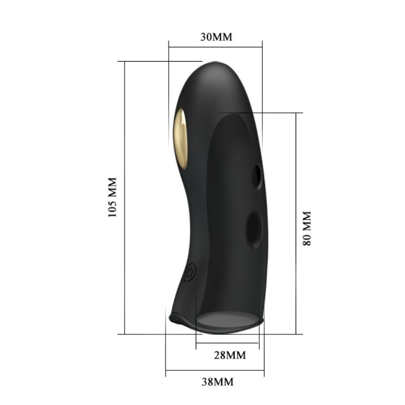 Pretty Love - Marico Funda De Dedo Electro-Estumilador Negro