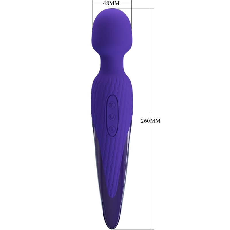 Pretty Love  Antony Youth Vibrador Wand Efecto Calor Violeta