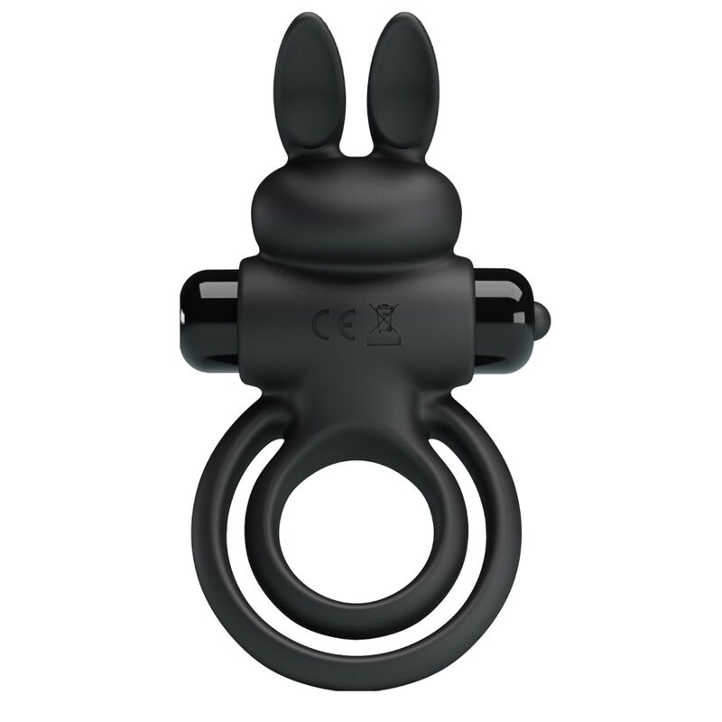 Pretty Love - Anillo Vibrador Iii Conejo Para Pene Negro