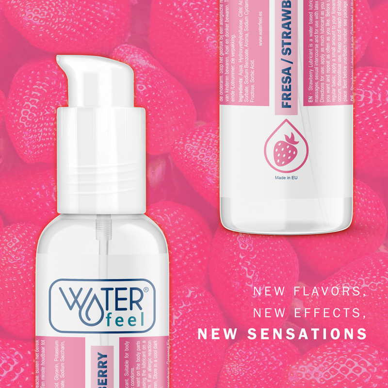 Waterfeel - Lubricante Base Agua Fresa 175 Ml