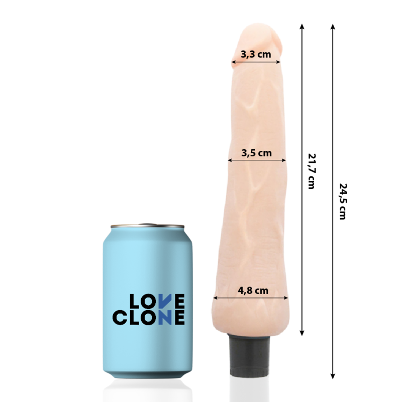 Loveclone - Ragnar Self Lubrication Vibrador 24.5 Cm -O- 3.5 Cm